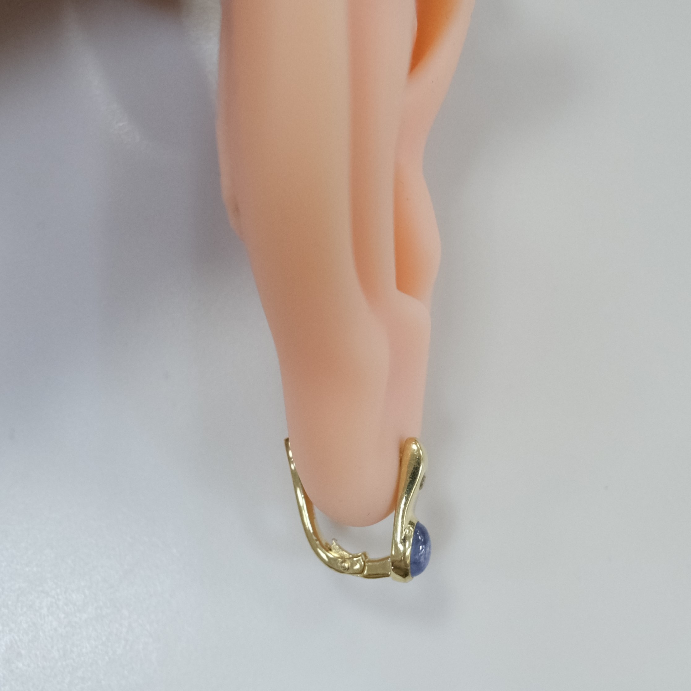 Серебряные серьги с танзанитами